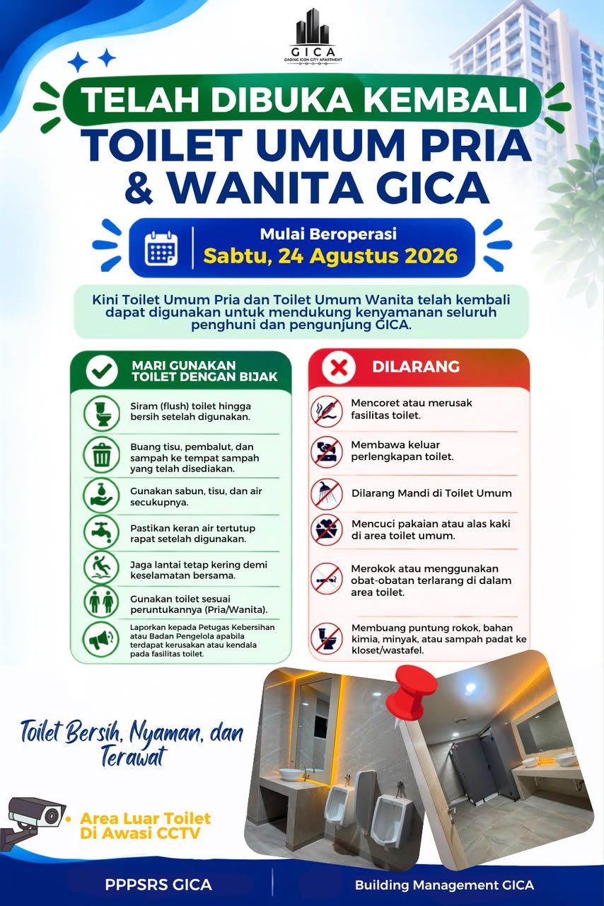 Tata Tertib Toilet Umum gading Icon
